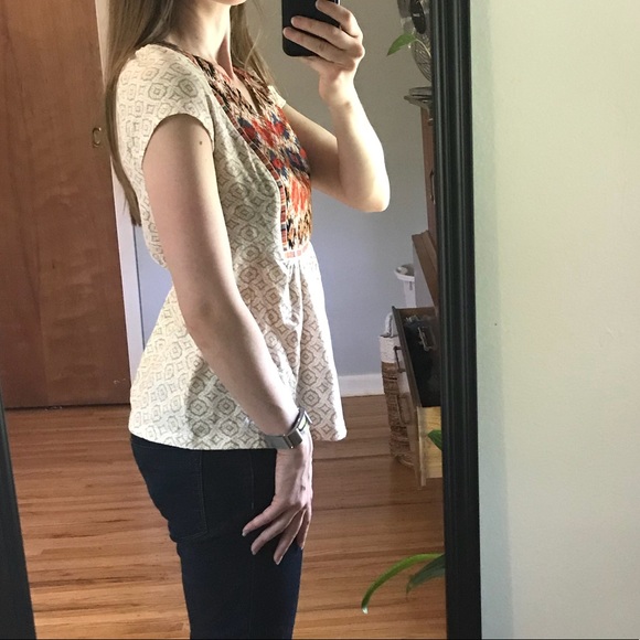 Akemi + Kim for Anthropologie boho top hippie XS - Picture 2 of 5